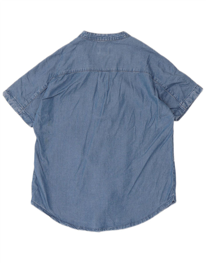 Mountain Warehouse Womens Short Sleeve Oversized Shirt UK 10 Small Blue