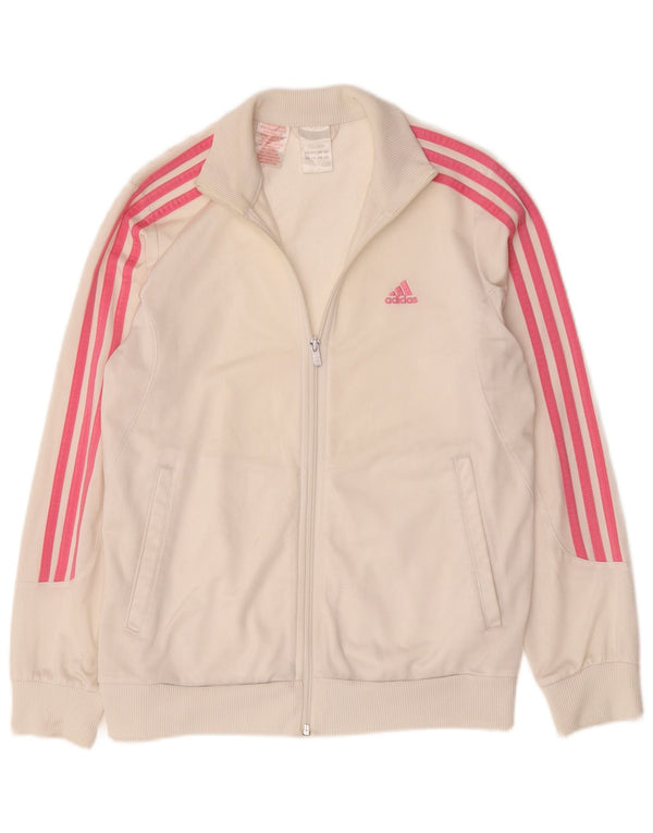 Giacca Top Tuta Adidas Bambina 13-14 Anni Poliestere Bianco