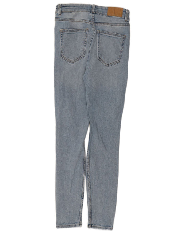Zara Jeans Ajustados Desgastados para Mujer EU 38 Small W28 L26 Algodón Azul