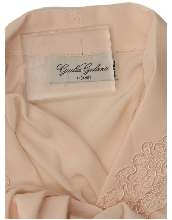 GIULIA GALANTI Womens Shirt Blouse UK 16 Large Pink Polyester