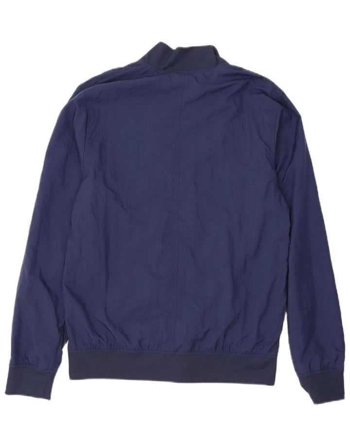 NIKE Mens Bomber Jacket UK 36 Small Navy Blue Nylon