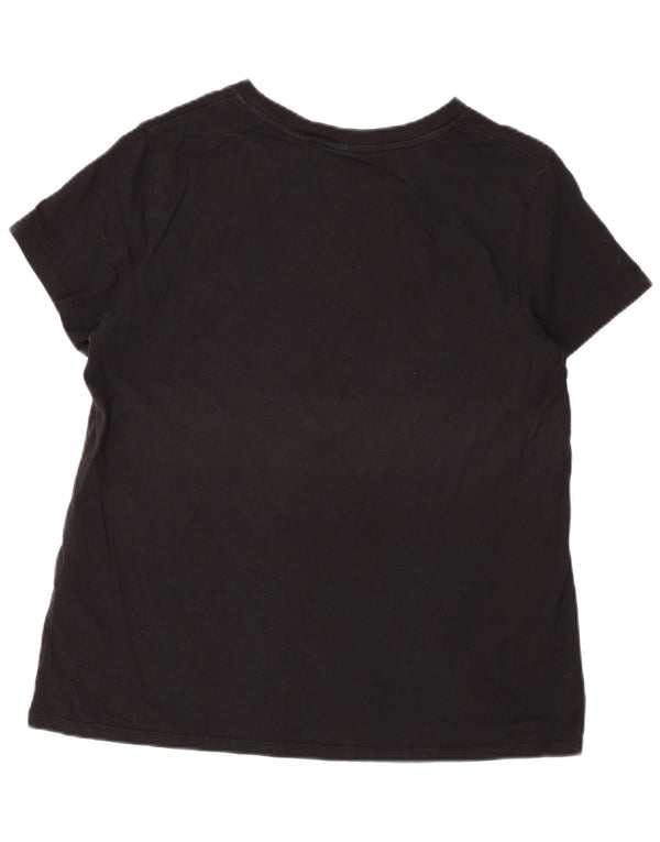 Levi's Womens T-Shirt Top UK 16 Large Black Cotton