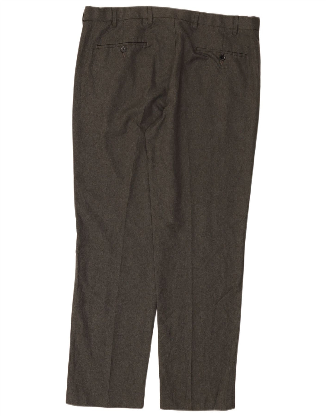 Marks & Spencer Mens Straight Regular Fit Suit Trousers W38 L31 Grey