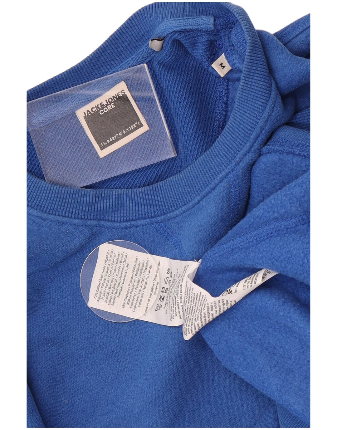 Jack & Jones Mens Sweatshirt Jumper Medium Blue Cotton