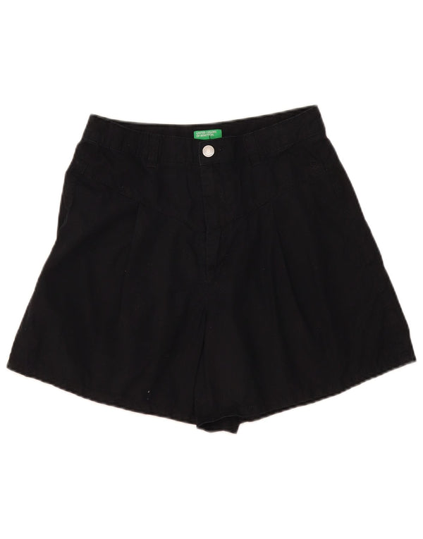Benetton Womens Denim Shorts W28 Medium Black
