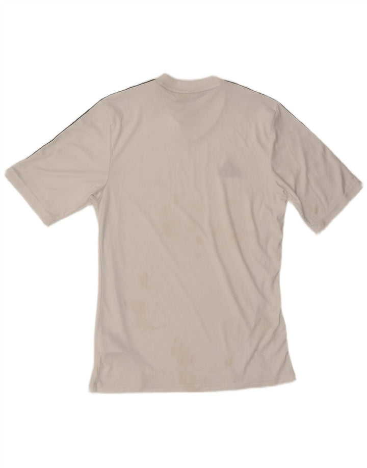 ADIDAS Herren Climalite T-Shirt Top Small Weiß Polyester