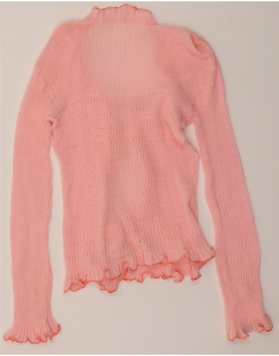 VINTAGE Womens Cardigan Sweater UK 12 Medium Pink Vintage Vintage and Second-Hand Vintage from Messina Hembry 