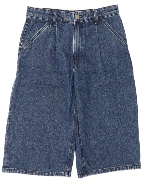 Bermudy Damskie Zara Relaxed Fit Denim z wysokim stanem EU 34 2XS W24 Niebieskie