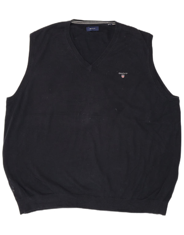 Gant Mens Vest Tank Top 4XL Navy Blue Cotton