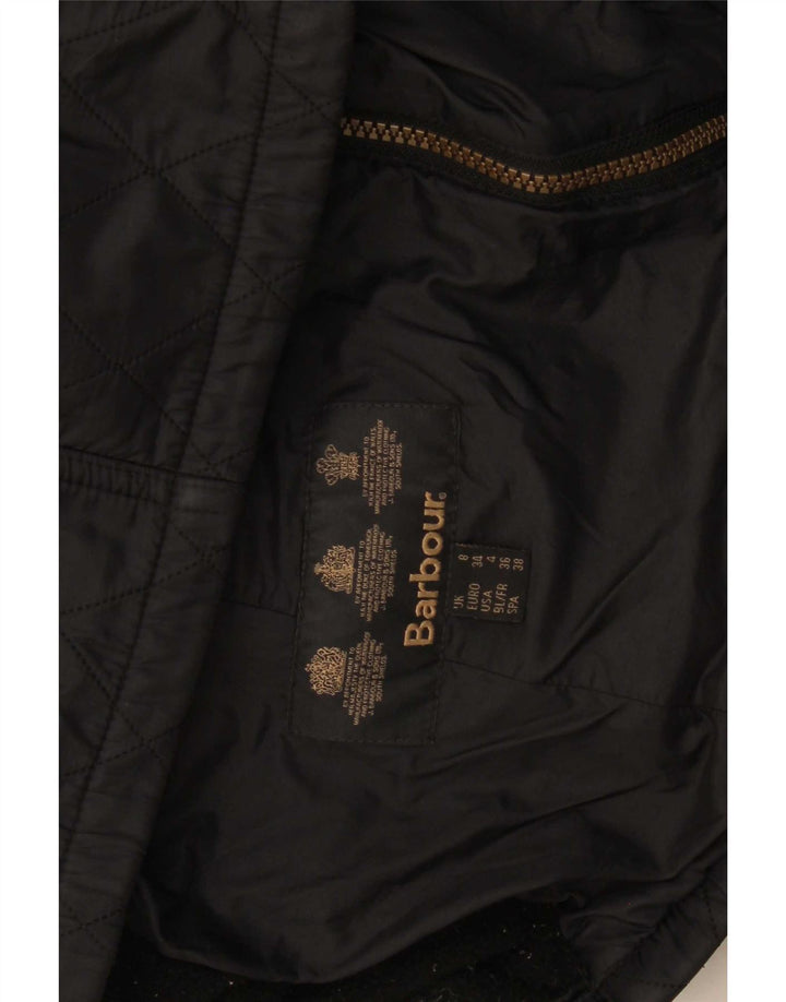 Giacca trapuntata con cappuccio da donna Barbour UK 8 piccola nera