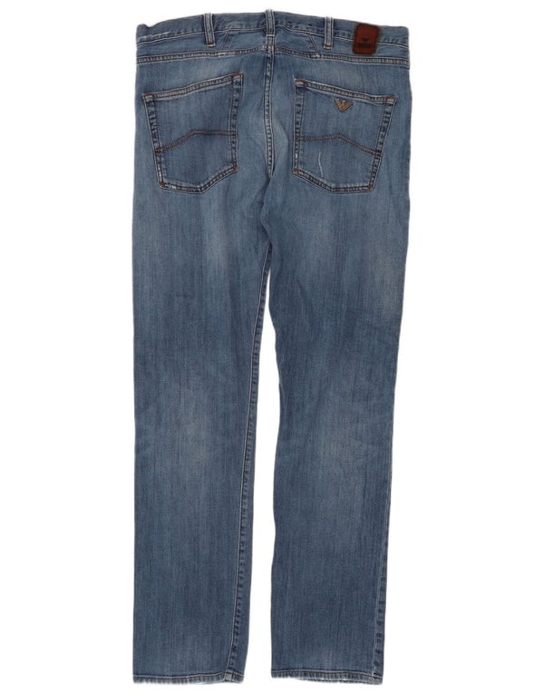 Jeans slim da uomo Armani W34 L30 cotone blu