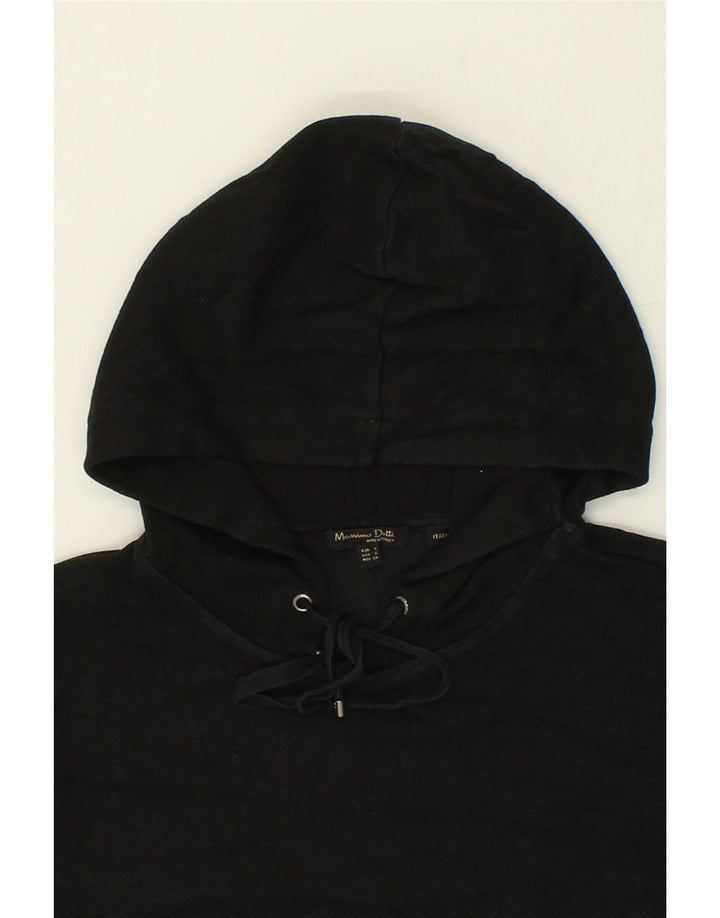 MASSIMO DUTTI Womens Hoodie Jumper EU 36 Small Black Viscose Vintage Massimo Dutti and Second-Hand Massimo Dutti from Messina Hembry 
