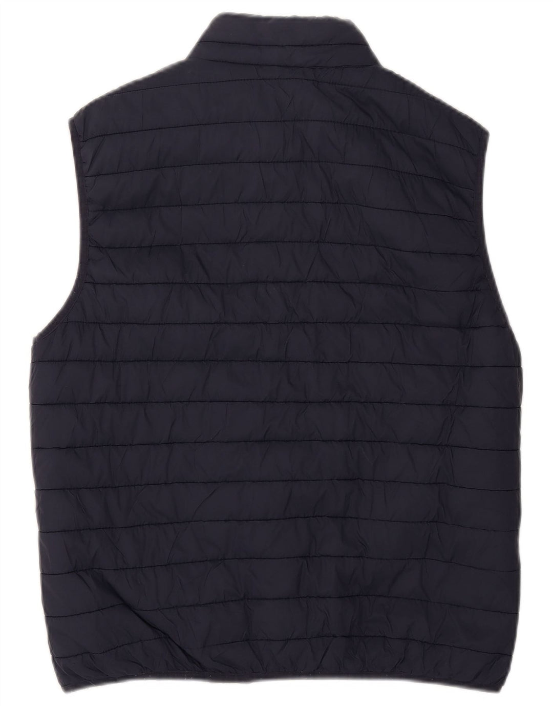 Zara Herre Polstret Gilet UK 40 Large Navy Blue Polyester
