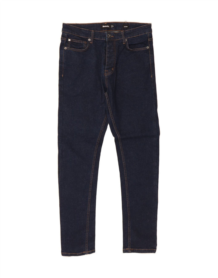 BENCH Mens Skinny Jeans W32 L30 Navy Blue Vintage Bench and Second-Hand Bench from Messina Hembry 