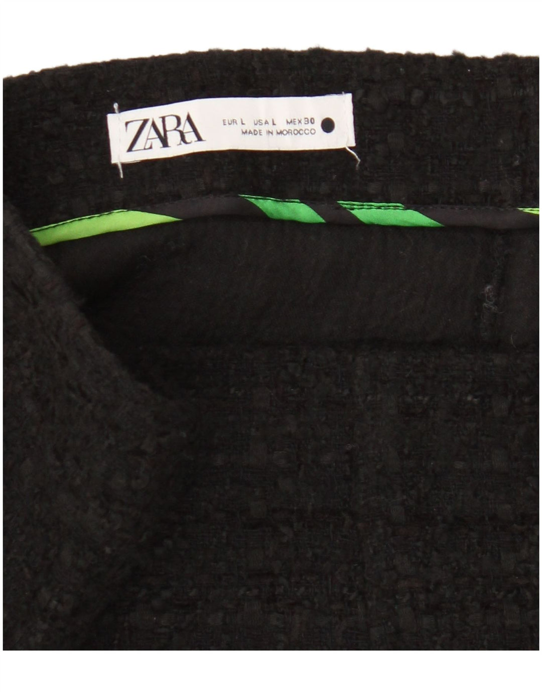 Zara Womens Mini Skirt Large W30  Black