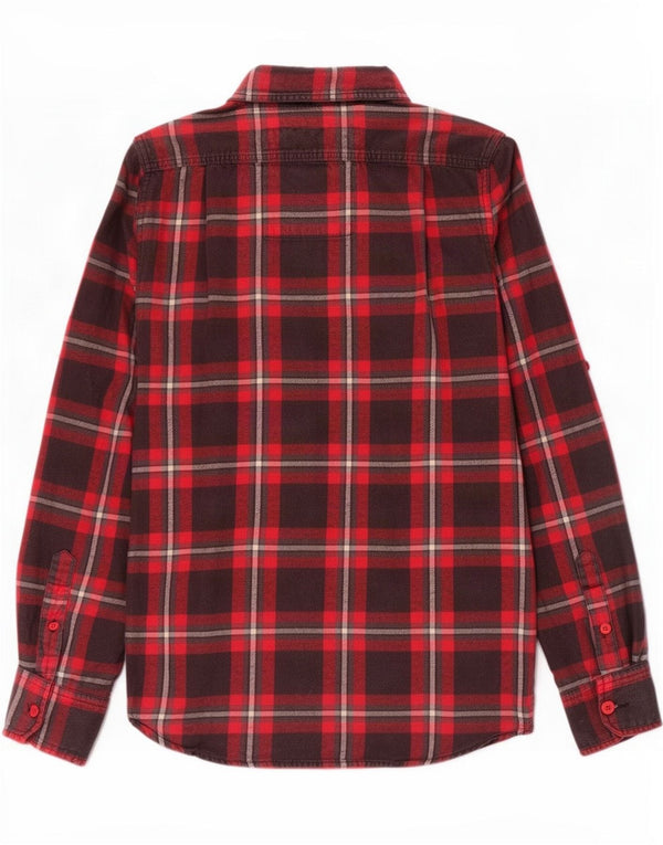 Superdry Chemise En Flanelle Grand Carreau Rouge En Coton Homme
