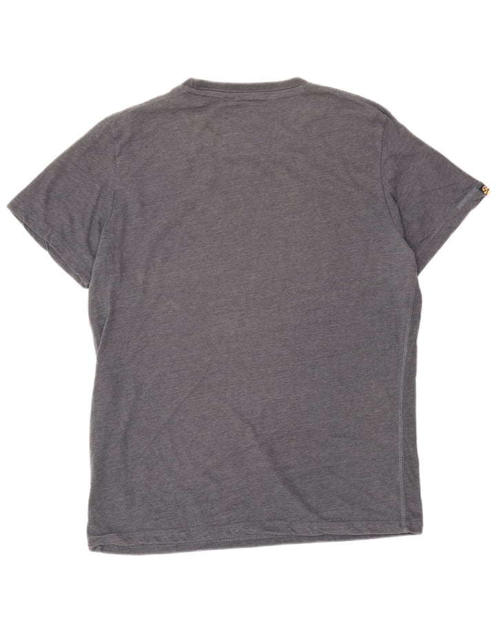 Superdry Mens Graphic T-Shirt Top Medium Grey Cotton