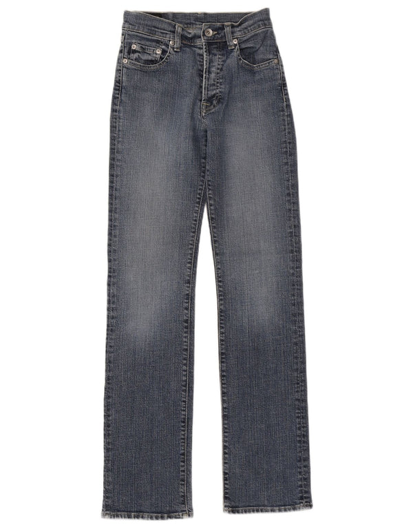 PEPE Jeans Damen Straight Jeans UK 8 Small W26 L31 Blaue Baumwolle