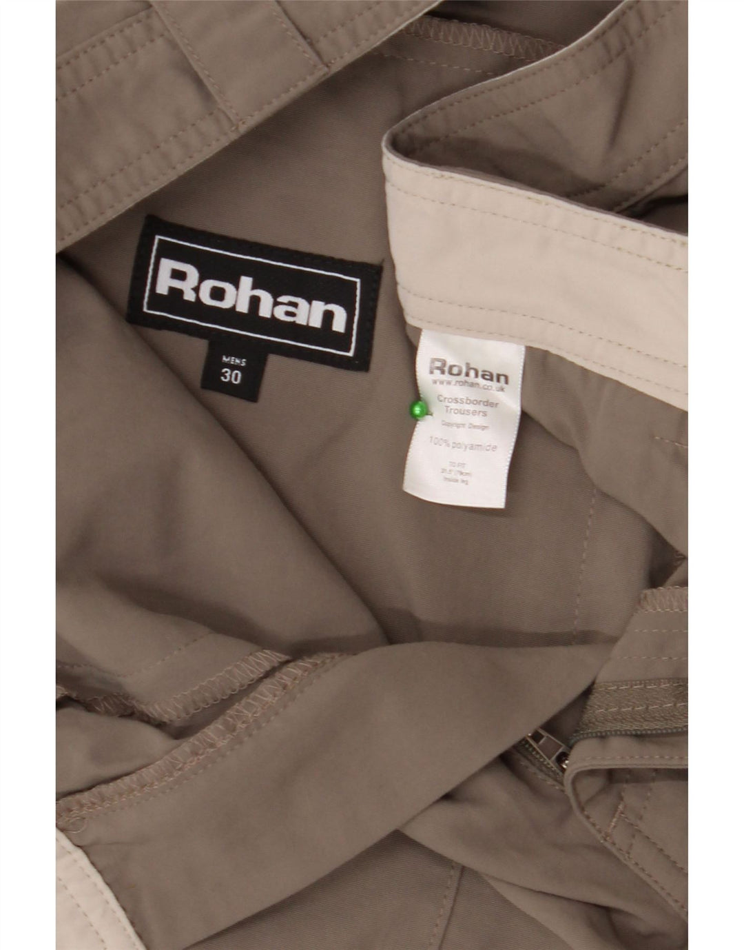 ROHAN Mens Straight Chino Trousers W30 L28 Grey Polyamide
