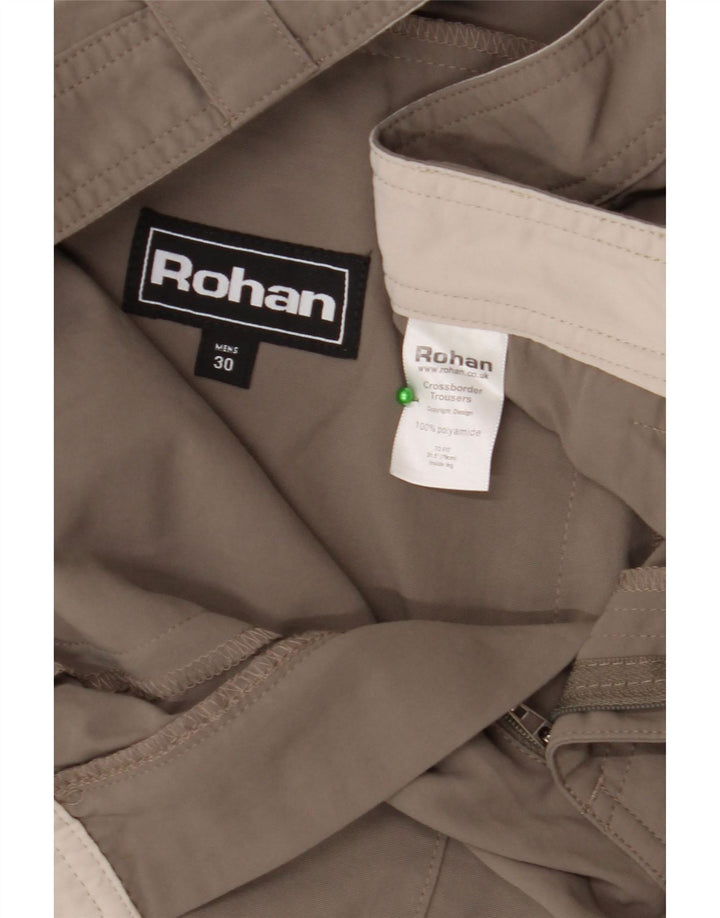ROHAN Mens Straight Chino Trousers W30 L28 Grey Polyamide