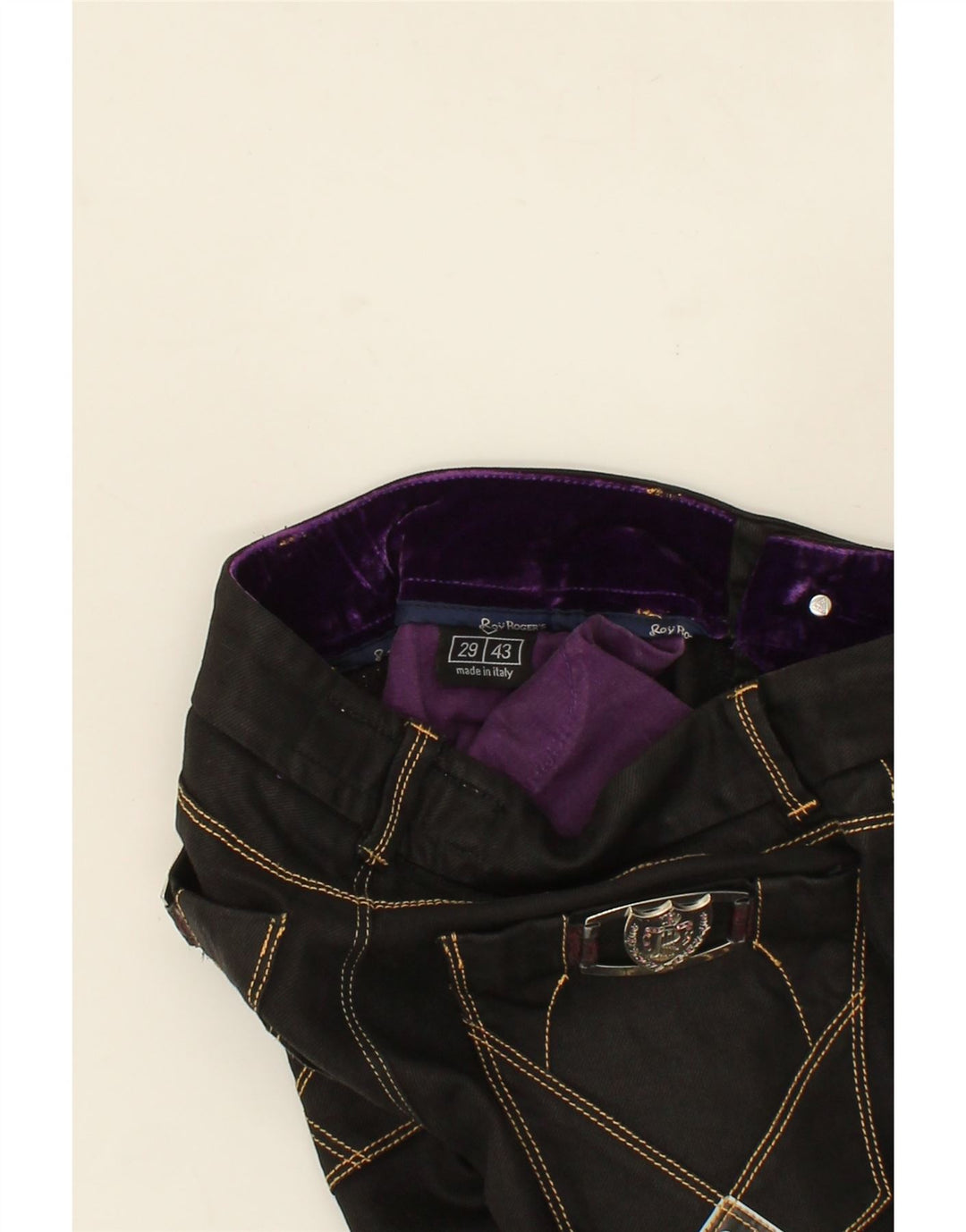 ROY ROGERS Womens Straight Jeans W29 L29 Black Vintage Roy Rogers and Second-Hand Roy Rogers from Messina Hembry 