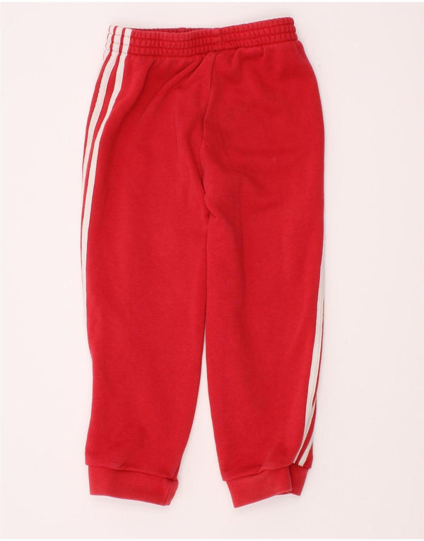 Adidas Girls Manchester United Tracksuit Trousers Joggers 3-4 Years Red