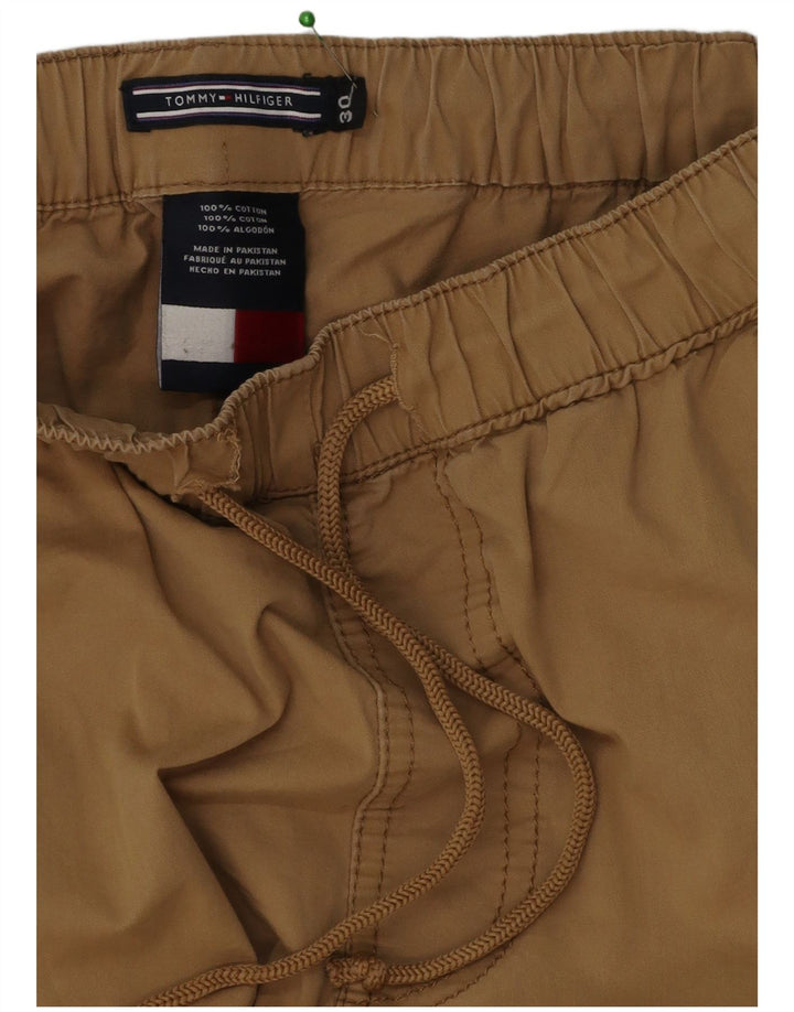 Tommy Hilfiger Mens Bermuda Shorts W30 Medium Brown Cotton