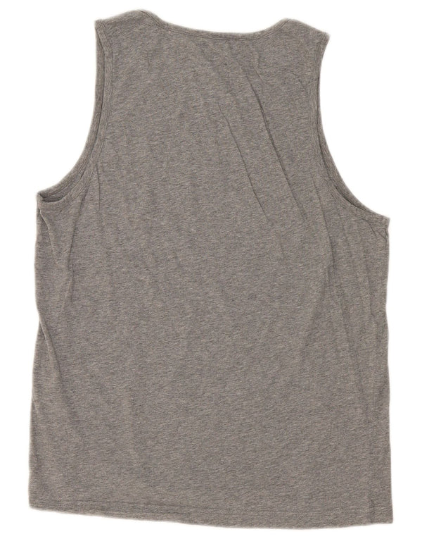 Puma Mens Graphic Vest Top Large Grey Cotton