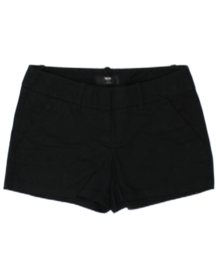 Mossimo Womens Chino Shorts US 2 XS W32 Black Cotton
