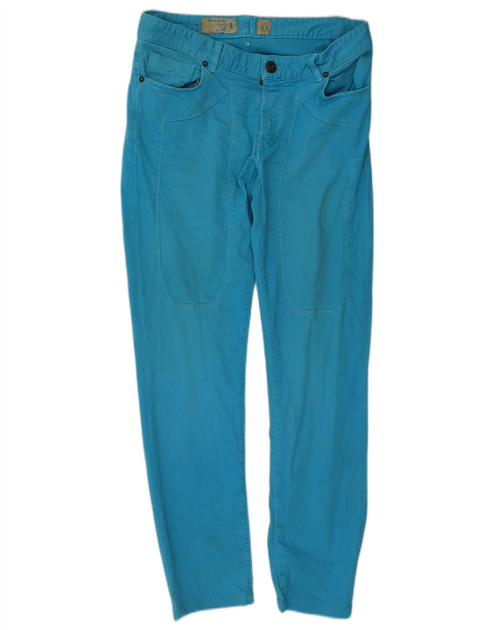 Jeckerson Womens Slim Jeans W33 L29 Blue Cotton