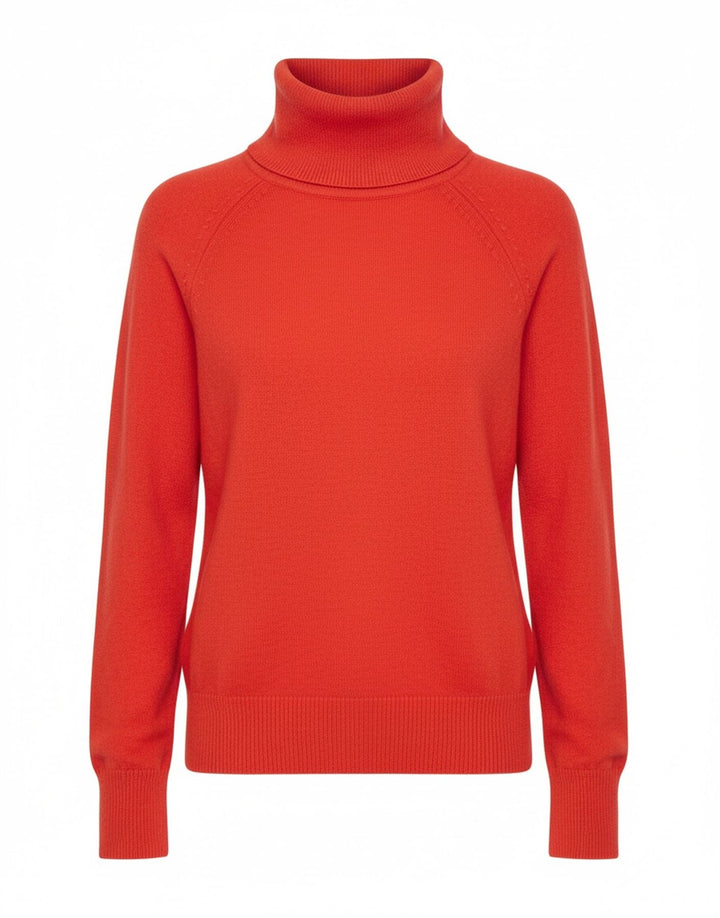 MOSSIMO Womens Roll Neck Jumper Sweater UK 20 2XL Red Nylon