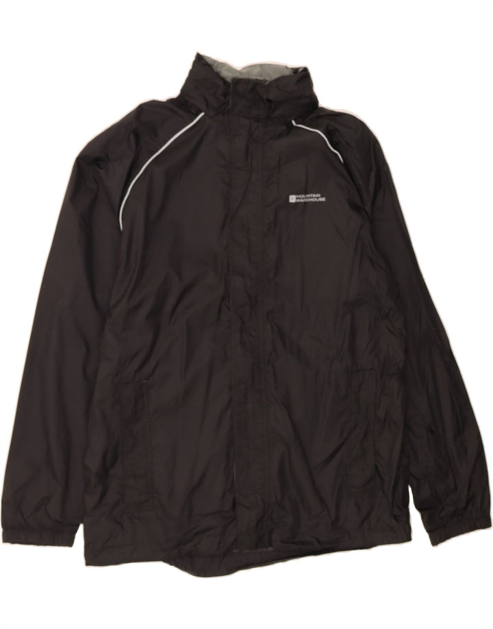 MOUNTAIN WAREHOUSE Mens Rain Jacket UK 38 Medium Black Nylon Vintage Mountain Warehouse and Second-Hand Mountain Warehouse from Messina Hembry 