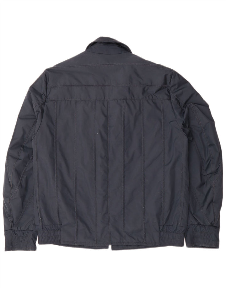 Joop Mens Bomber Jacket UK 40 Large Navy Blue Polyester