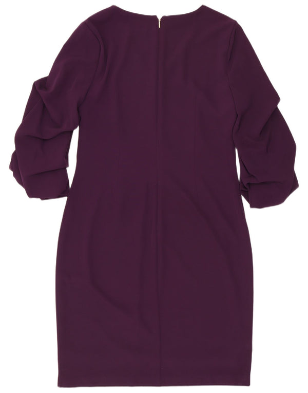 Dkny Damen 3/4-Ärmel-Etuikleid US 6 Medium Purple
