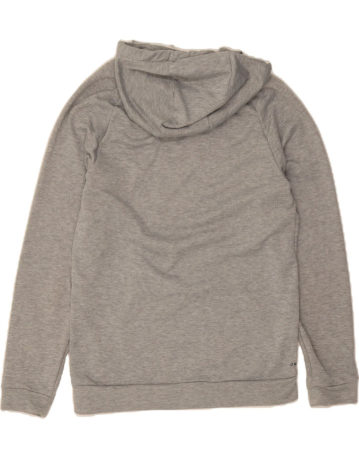 NIKE Mens Dri Fit Graphic Hoodie Jumper Small Grey Polyester Vintage Nike and Second-Hand Nike from Messina Hembry 