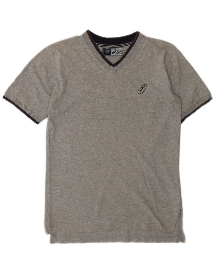 ASICS Boys T-Shirt Top 11-12 Years Grey Cotton