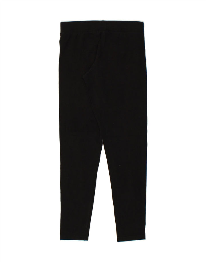 CHAMPION Womens Graphic Leggings UK 12 Medium Black Cotton Vintage Champion and Second-Hand Champion from Messina Hembry 