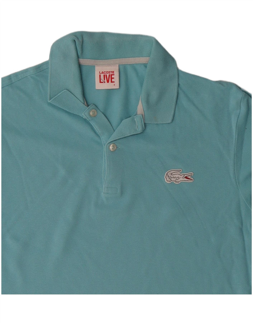 LACOSTE Polo Homme Taille 4 Bleu Moyen Coton
