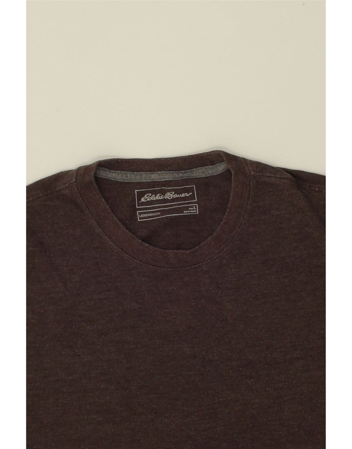 EDDIE BAUER Mens T-Shirt Top Large Grey Cotton Vintage Eddie Bauer and Second-Hand Eddie Bauer from Messina Hembry 