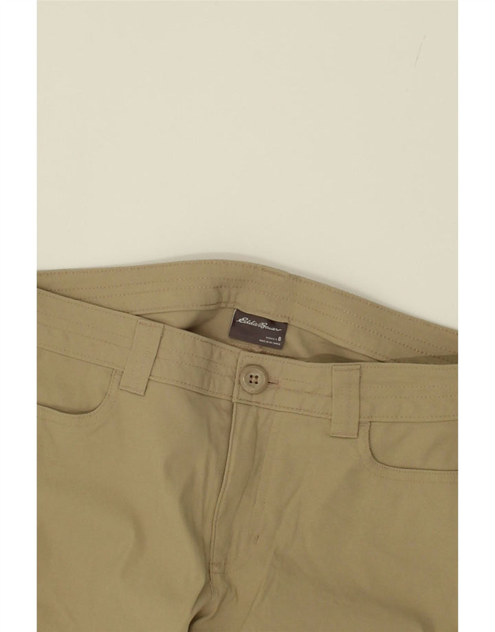 EDDIE BAUER Womens Straight Capri Trousers US 8 Medium W30 L21 Beige Vintage Eddie Bauer and Second-Hand Eddie Bauer from Messina Hembry 