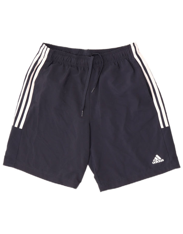 Adidas Mens Sport Shorts Medium Navy Blue Polyester