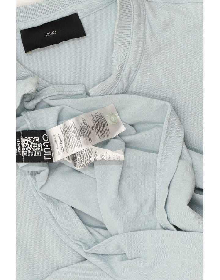 Liu Jo T-Shirt Homme Top Large Bleu Coton