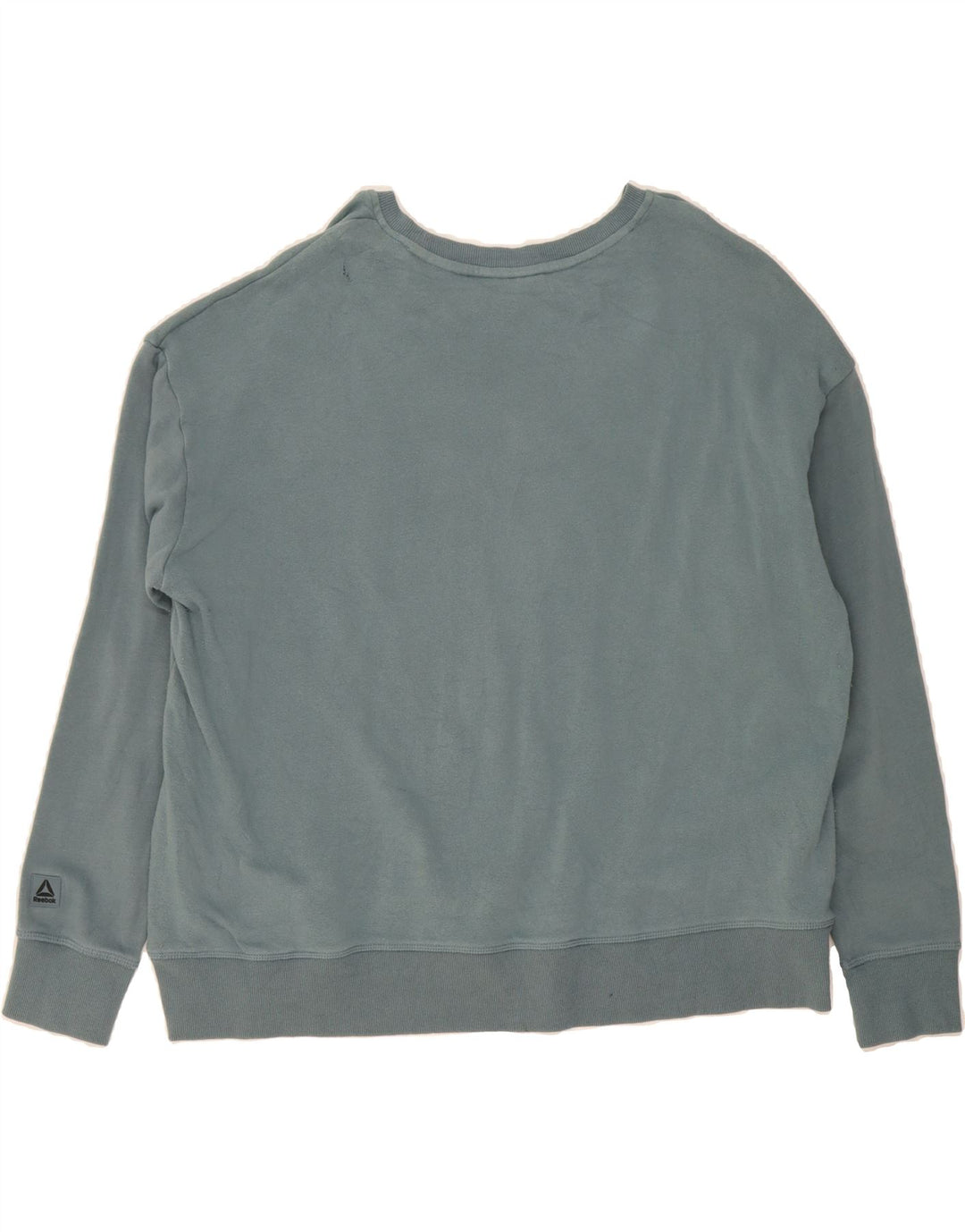 REEBOK Womens Oversized Sweatshirt Jumper UK 18 XL Blue Vintage Reebok and Second-Hand Reebok from Messina Hembry 