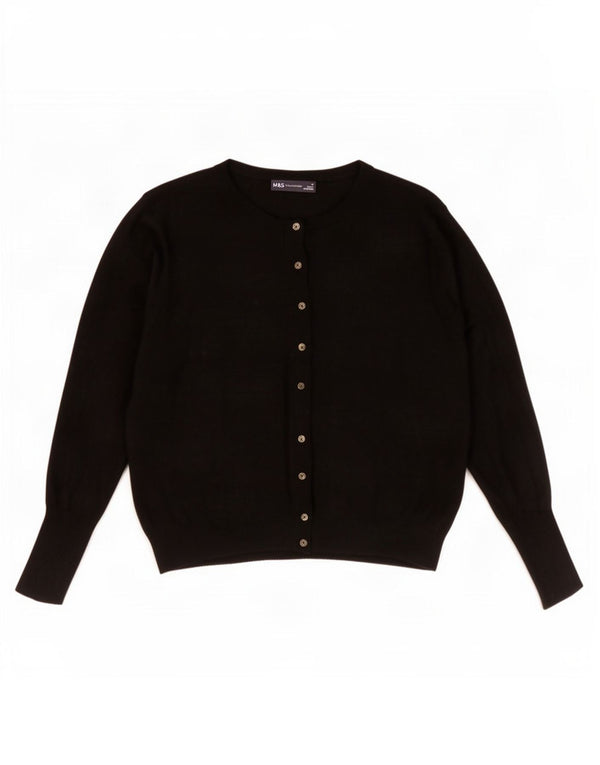 Marks & Spencer Γυναικεία ζακέτα Crop UK 18 XL μαύρη βισκόζη