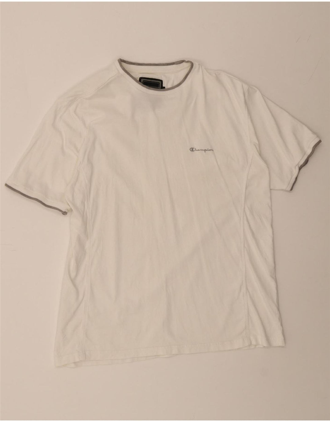CHAMPION Mens T-Shirt Top XL White Cotton Vintage Champion and Second-Hand Champion from Messina Hembry 