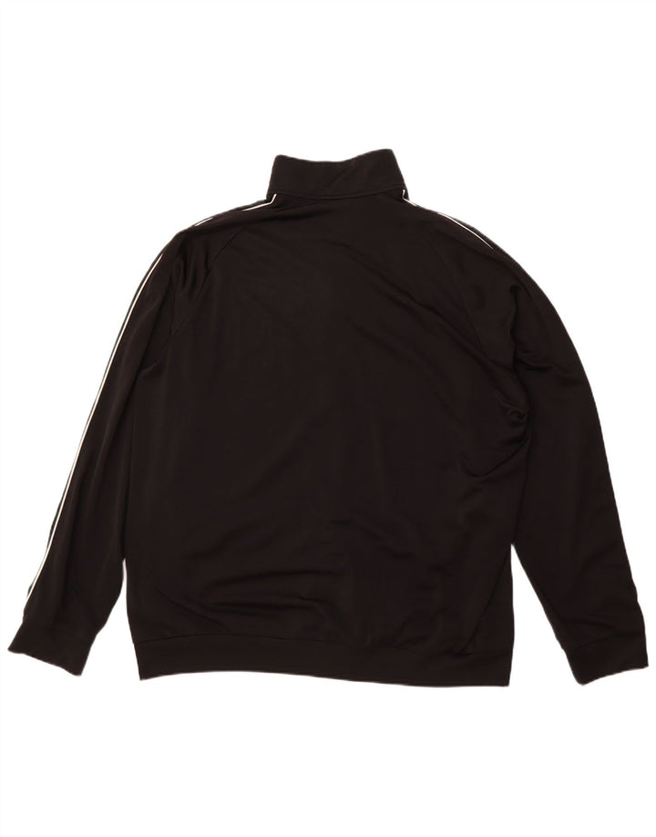 Adidas Mens Tracksuit Top Jacket 2XL Black Polyester