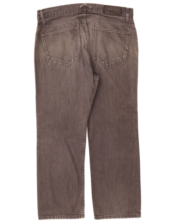 Marks & Spencer Mens Autograph Straight Jeans W36 L29 Grey Cotton