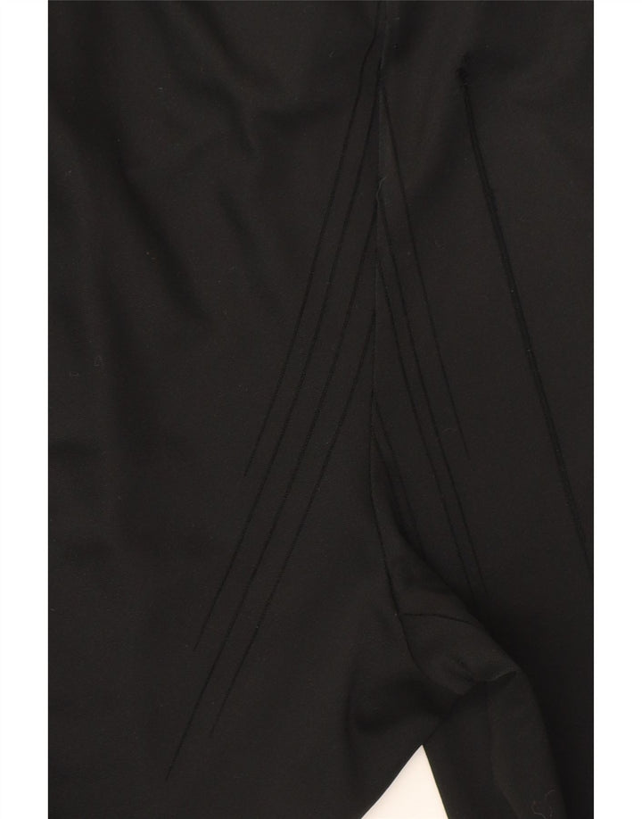 ADIDAS Womens Dri Fit Tracksuit Trousers UK 14 Medium  Black Polyester Vintage Adidas and Second-Hand Adidas from Messina Hembry 
