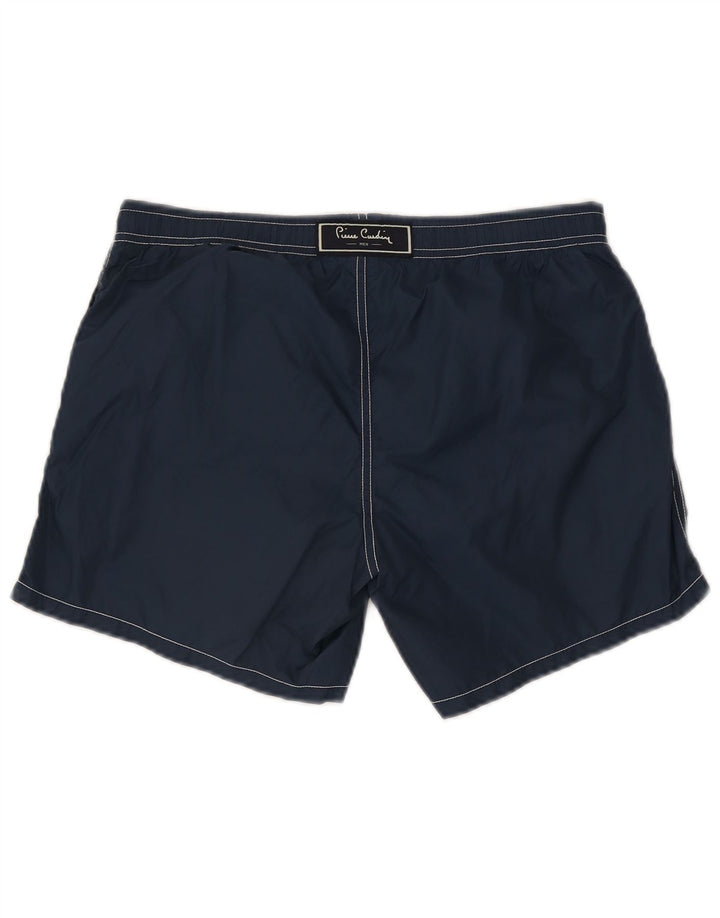 Pierre Cardin Mens Swimming Shorts Small Navy Blue Polyester