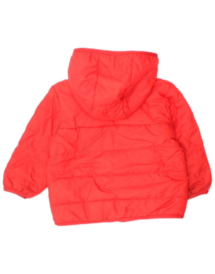 Adidas Baby Boys Polstret hættejakke 9-12 måneder rød polyester